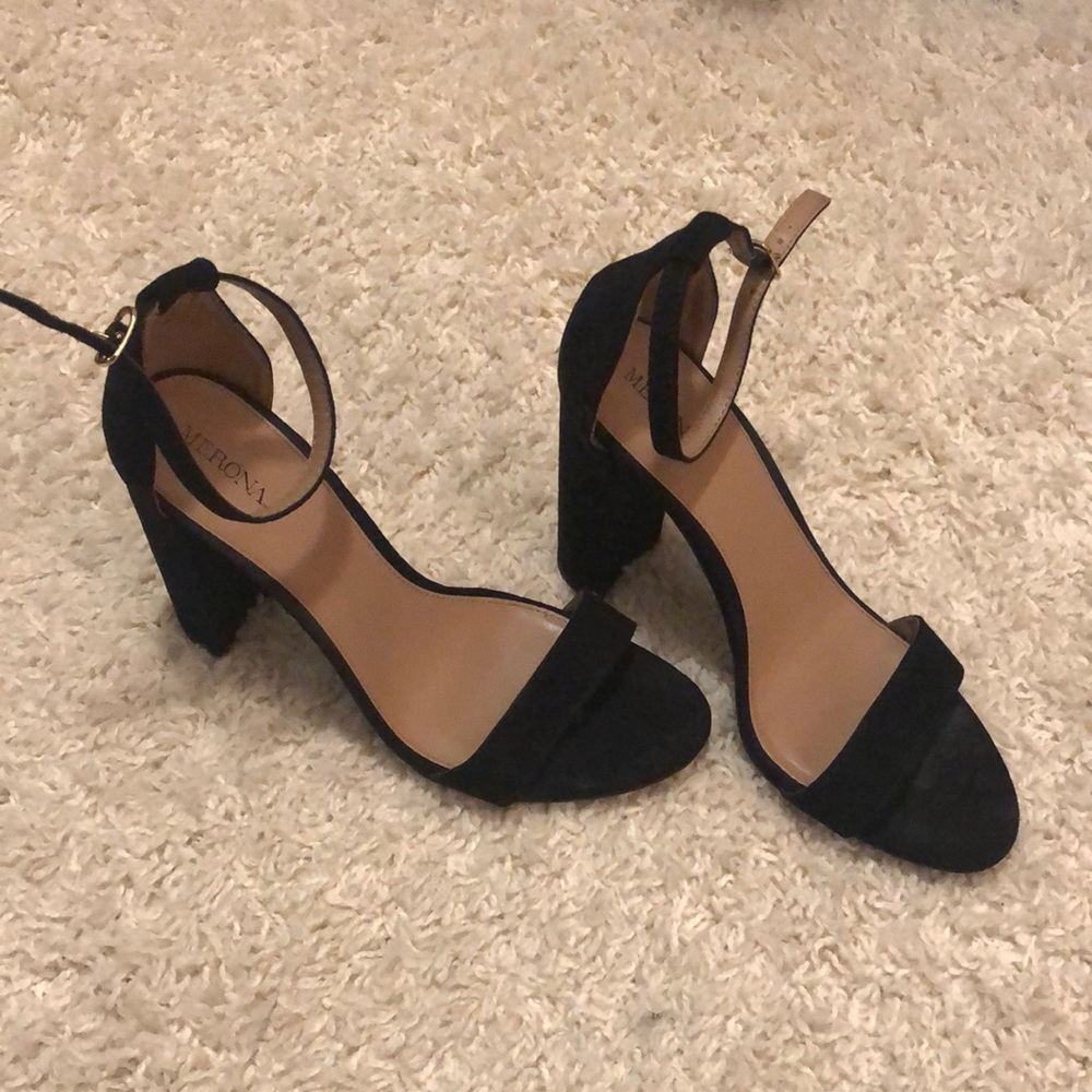 Black Strappy Heels